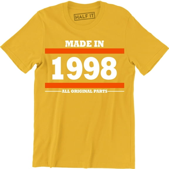 Made In 1998 All Original Parts 21 Years of Being 21st Birthday Men's T-Shirt