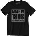 thumbnail image 1 of Made In 1998 All Original Parts 21Th Birthday Gift Present Mens T-Shirt, 1 of 4