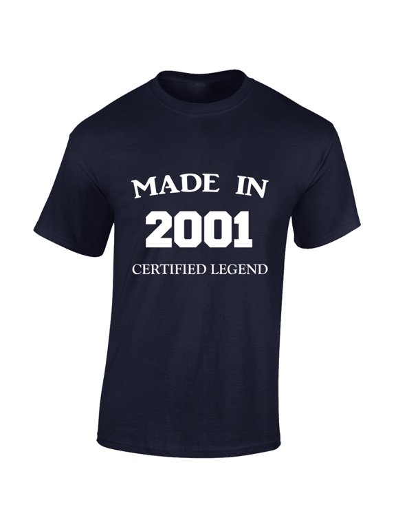 Made In 2001 21st Birthday Gift Present Idea T-Shirt