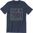 thumbnail image 1 of Made In 2001 All Original Parts 18Th Birthday Gift Present Men's T-Shirt, 1 of 4