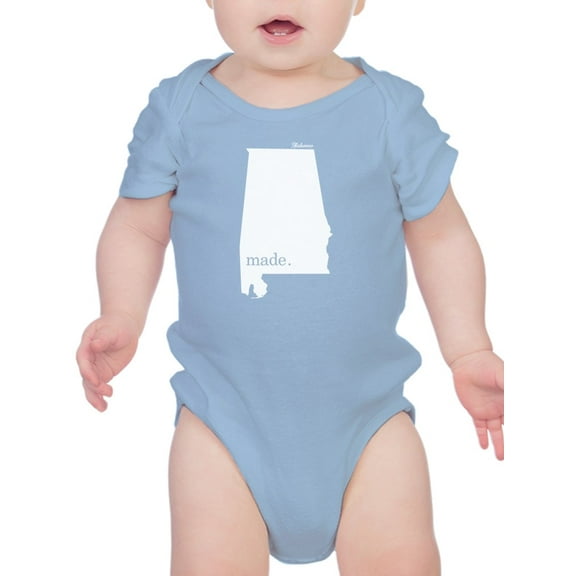 Made In Alabama Bodysuit Infant -Smartprints Designs,  24 Months