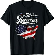Made In America - Patriotic | American Flag | 4th of July T-Shirt