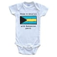thumbnail image 1 of Made In America With Bahamian Parts Bahamas Flag Baby Bodysuit, 1 of 2