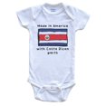 thumbnail image 1 of Made In America With Costa Rican Parts Costa Rica Flag Baby Bodysuit, 1 of 2