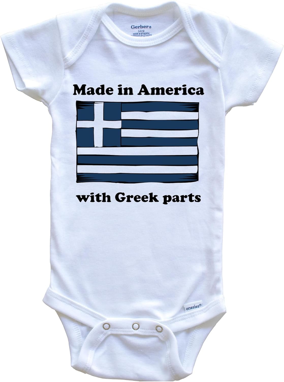 Made In America With Scottish Parts Funny Baby Bodysuit - Scotland Flag Onesie