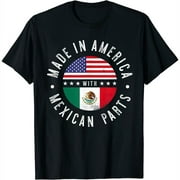 Made In America With Mexican Parts - Mexico Pride T-Shirt