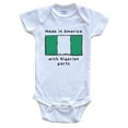 thumbnail image 1 of Made In America With Nigerian Parts Nigeria Flag Baby Bodysuit, 1 of 2