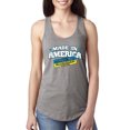 thumbnail image 1 of Made In America With Ukrainian Parts Ladies Racerback Tank Top, Heather Grey, Medium, 1 of 4