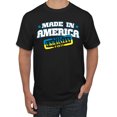 thumbnail image 1 of Made In America With Ukrainian Parts Men's Graphic T-Shirt, Black, 3X-Large, 1 of 4