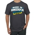 thumbnail image 1 of Made In America With Ukrainian Parts Men's Graphic T-Shirt, Charcoal, 5X-Large, 1 of 4