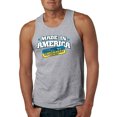 thumbnail image 1 of Made In America With Ukrainian Parts Mens Graphic Tank Top, Heather Grey, 3X-Large, 1 of 4
