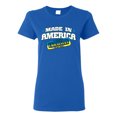 thumbnail image 1 of Made In America With Ukrainian Parts Womens Graphic T-Shirt, Royal, 3X-Large, 1 of 4