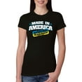thumbnail image 1 of Made In America With Ukrainian Parts Womens Slim Fit Junior Tee, Black, XX-Large, 1 of 4