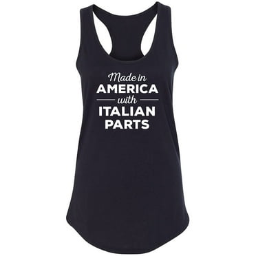 Made In America w/ Italian Parts Racerback Tank