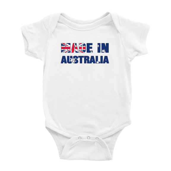 Made In Australia Cute Baby Bodysuit Boy Girl Clothes