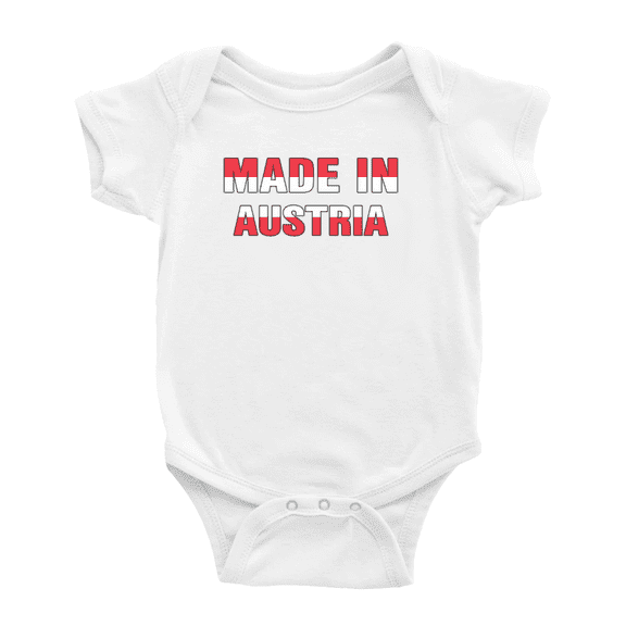 Made In Austria Funny Baby Clothing Bodysuits Boy Girl Clothes