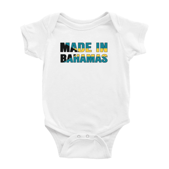 Made In Bahamas Funny Baby Clothing Bodysuits Boy Girl Clothes