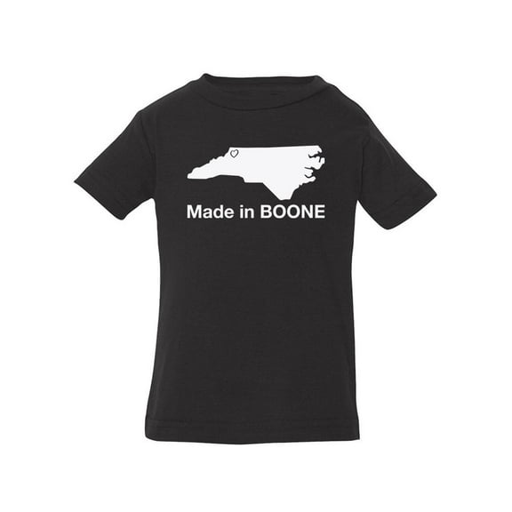 Made In Boone Quote T-Shirt Infant -Smartprints Designs,  6 Months