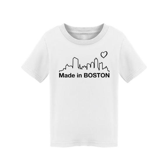 Made In Boston T-Shirt Toddler -Smartprints Designs, 4 Toddler