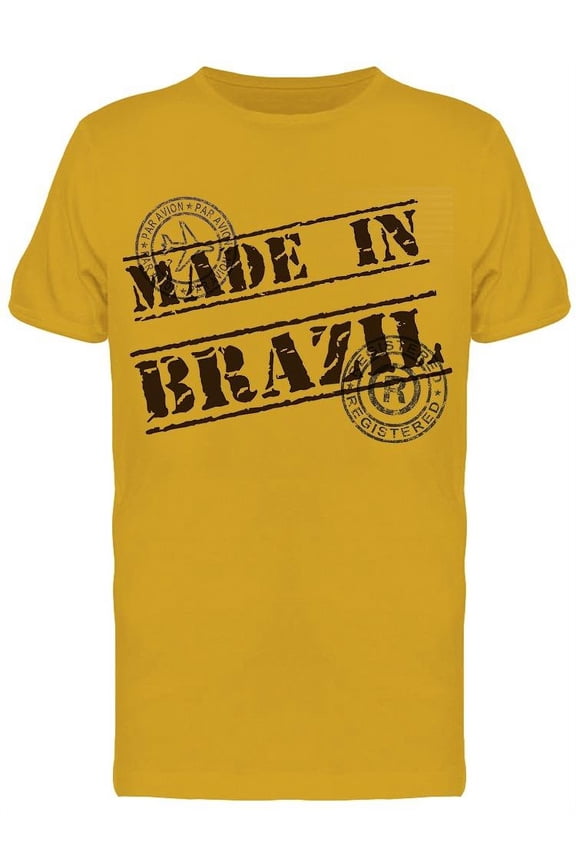 Made In Brazil T-Shirt Men -Image by Shutterstock, Male Large