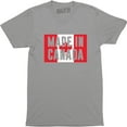 thumbnail image 1 of Made In Canada , Living In United Kingdom Nation Love Men's Tee Shirt, 1 of 4