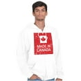 thumbnail image 1 of Made In Canada Patriotic Canadian Unisex Fleece Graphic Zip Up Hoodie Brisco Brands 5X, 1 of 5