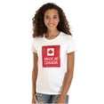 thumbnail image 1 of Made In Canada Patriotic Canadian Womens Slim Fit Graphic Tee Brisco Brands M, 1 of 5
