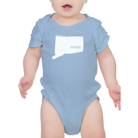 Made In Connecticut Bodysuit Infant -Smartprints Designs, 12 Months