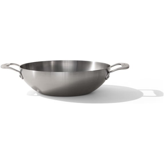 Made In Cookware - 10" Stainless Steel Kadai Pan - 5 Ply Stainless Clad - Professional Cookware- Made in Italy - Induction Compatible