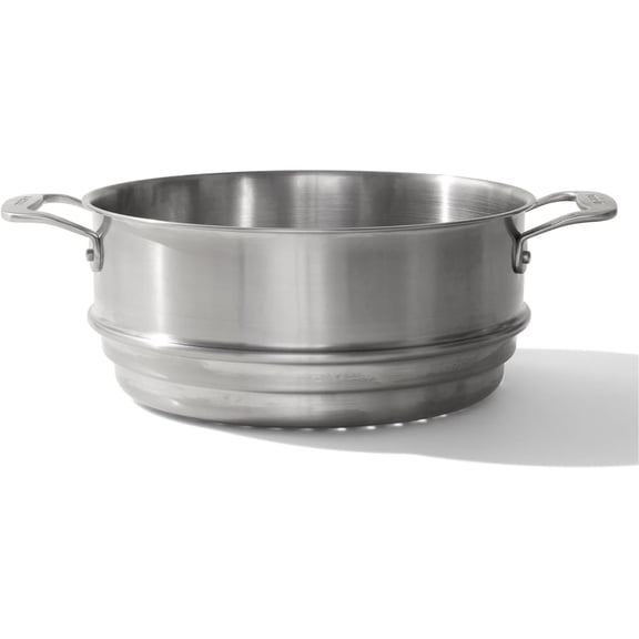 Made In Cookware - 10" Stainless Steel Steamer Insert - 8 Quart Compatible - 5 Ply Stainless Clad - Professional Cookware