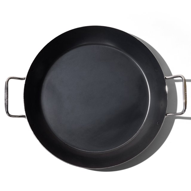 Made In Cookware 13" Blue Carbon Steel Paella & Griddle Pan