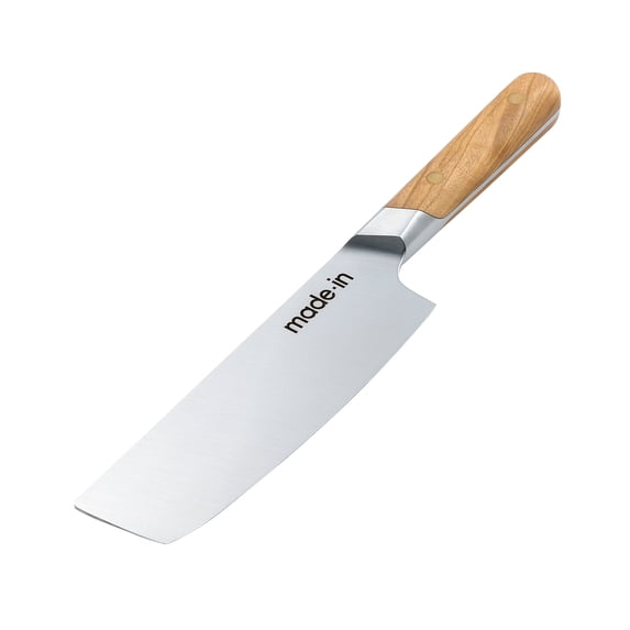 Made In Cookware - 6" Nakiri Knife - Crafted in France - Full Tang With Olive Wood Handle