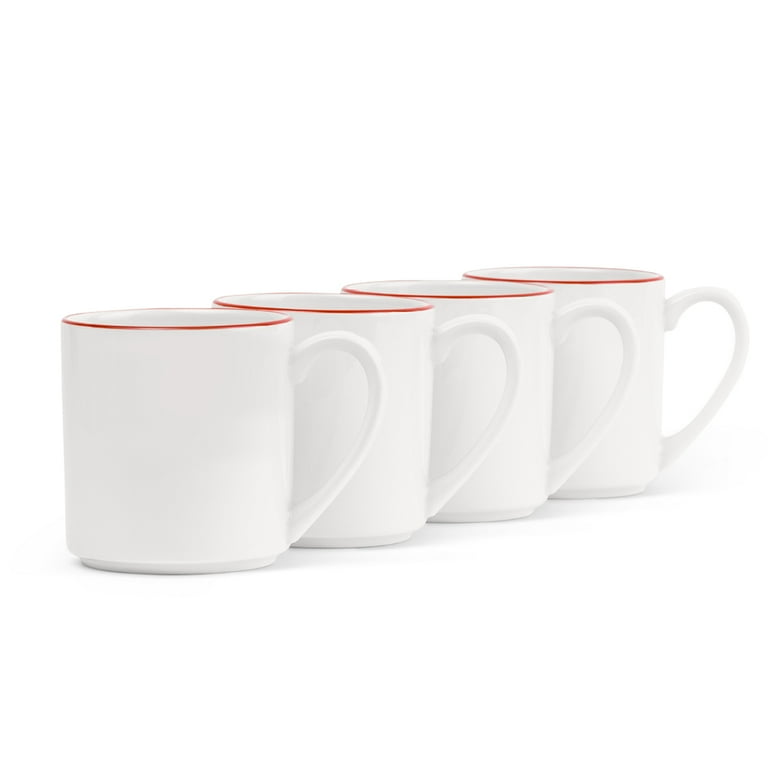Made In Cookware - Coffee Mug Set ( Set of 4) - 12 oz - Ceramic - Red