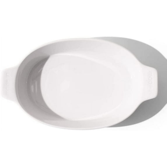 Made In Cookware - Oval Baking Dish - White - Hand Crafted Porcelain - Professional Bakeware - Made in France