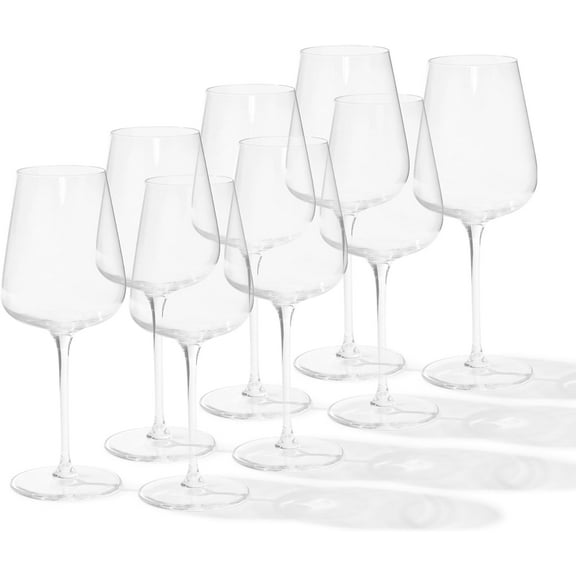 Made In Cookware - White Wine Glasses 16oz - Set of 8 - Dishwasher Safe - Crafted in Germany
