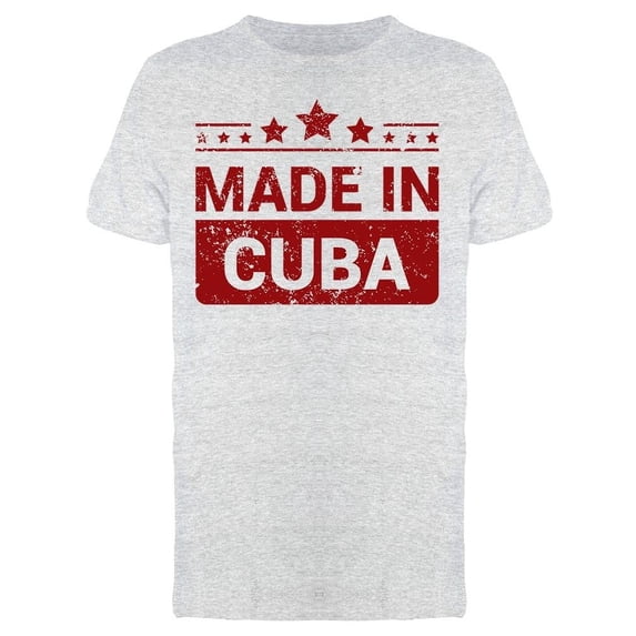 Made In Cuba Stars Tee Men's -Image by Shutterstock