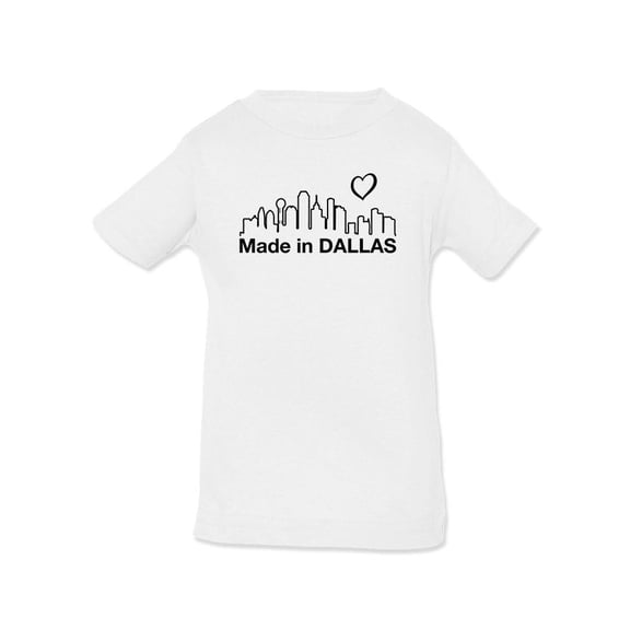 Made In Dallas. Landscape T-Shirt Infant -Smartprints Designs,  6 Months