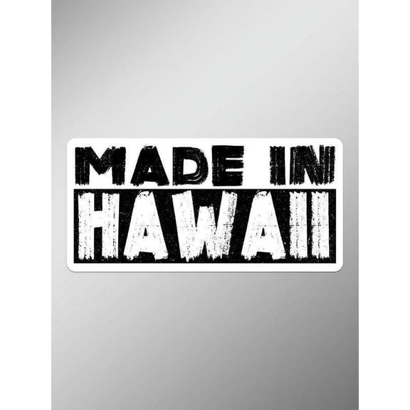 Made In Hawaii Rustic Font Vinyl Decals Stickers ( Two Pack ) | Cars Trucks Vans Windows Walls Laptop Cups | Printed | 2 - 5 X 2.5 Inch Decals | KCD1581