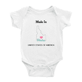 thumbnail image 1 of Made In Idaho United States of America Baby Clothing Bodysuit 12-18 Months, 1 of 5