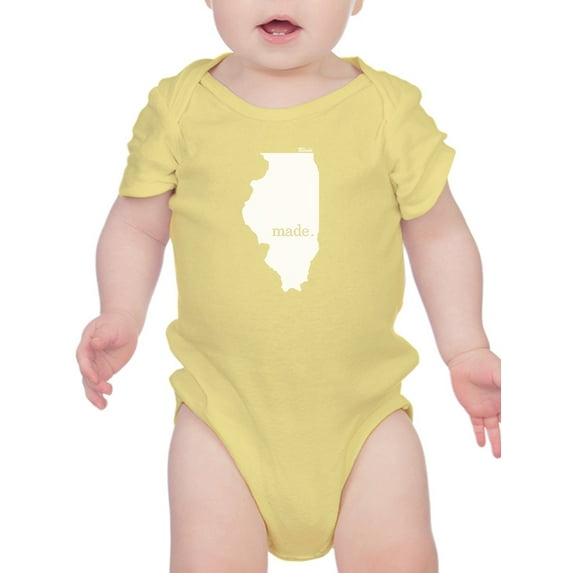 Made In Illinois Bodysuit Infant -Smartprints Designs, Newborn