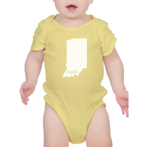 Made In Indiana Bodysuit Infant -Smartprints Designs, Newborn