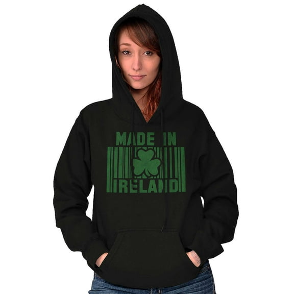 Made In Ireland St Patricks Day Pride Hoodie Sweatshirt Women Men Brisco Brands X