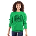 thumbnail image 1 of Made In Ireland St Patricks Day Pride Sweatshirt for Men or Women Brisco Brands M, 1 of 6