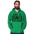 thumbnail image 1 of Made In Ireland St Patricks Day Pride Unisex Plus Fleece Graphic Hoodie Brisco Brands 5X, 1 of 2