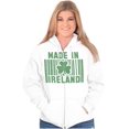 thumbnail image 1 of Made In Ireland St Patricks Day Pride Zip Up Hoodie Men's Women's Brisco Brands M, 1 of 6