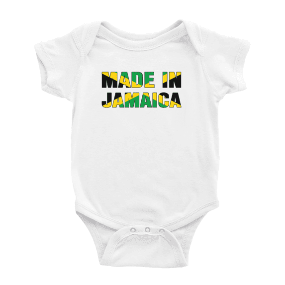 Made In Jamaica Funny Baby Bodysuit Clothes