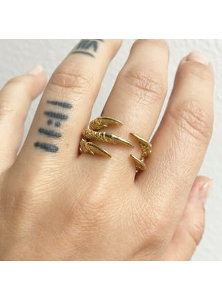 Mens on sale brass rings