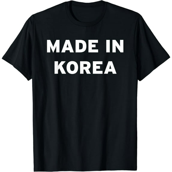 Made In Korea Funny South Korean Heritage East Asian Pride Funny Creative Graphic T-Shirt
