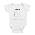 thumbnail image 1 of Made In Louisiana United States of America Baby Clothing Bodysuit 6-12 Months, 1 of 5