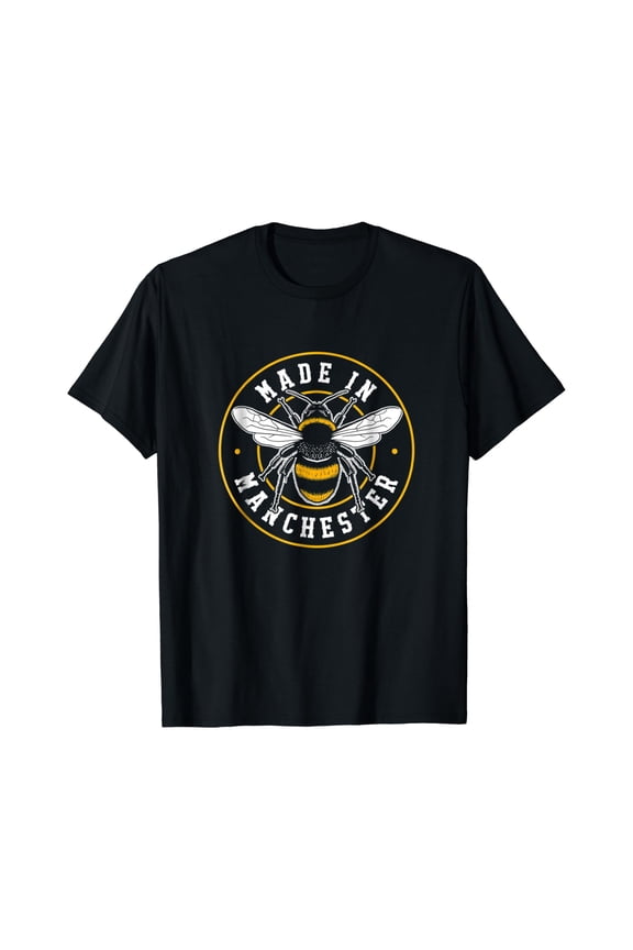 Made In Manchester T-Shirt Worker Bee Mcr Fashion Badge, Unisex T-Shirt